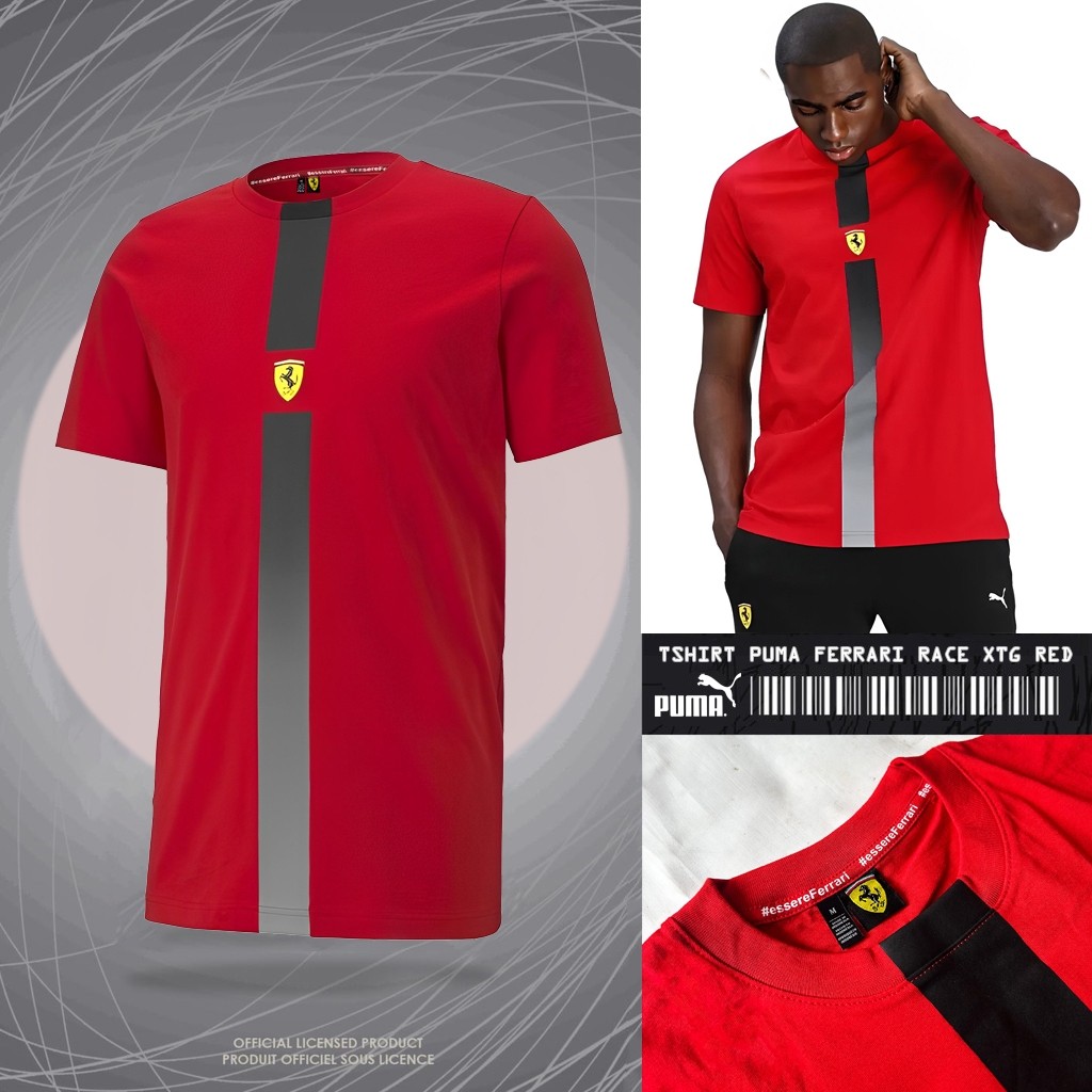 BAJU FERRARI RED/ KAOS PREMIUM FERRARI RACE XTG RED24S / TSHIRT PREMIUM RACE XTG FERRARI /KAOS F1 /T