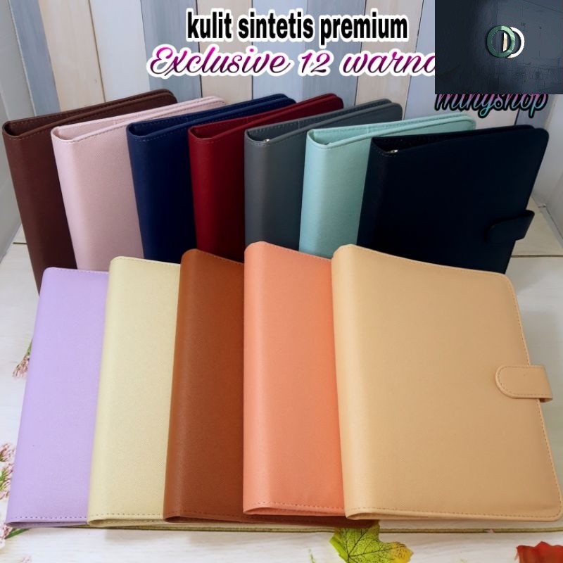 

HOT SALE!! / Binder Polos Exclusive A5 20 Ring Ada 12 Warna Pilihan Agenda Kuliah Kulit