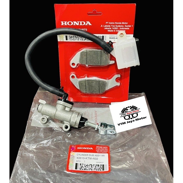 Master Rem Belakang Assy + Kampas Rem Supra X 125 Supra X 125 Fi