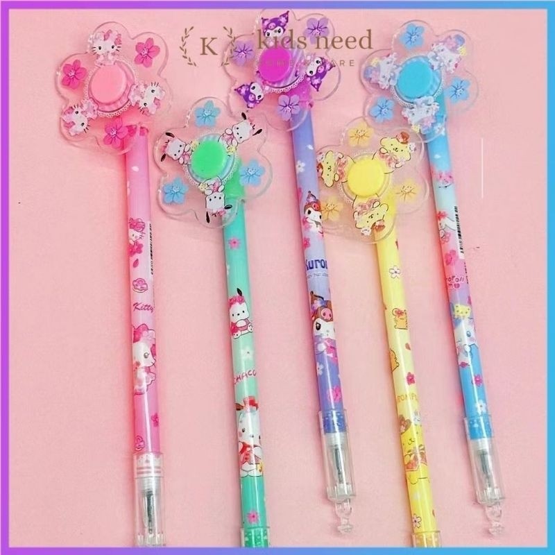 

￼Bolpen Pulpen Gel Kuromi Dengan Notes Kartun Cartoon/pulpen gel gantungan lucu karakter dengan sequin glitter bolpoin kaws lucu unik