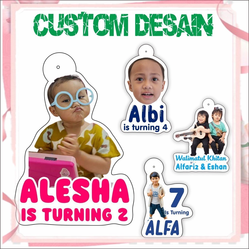 

Cetak Hang Tag Ultah Eksklusif Custom Nama Anak Isi 20 pcs | Hangtag Bentuk ISKSTORE