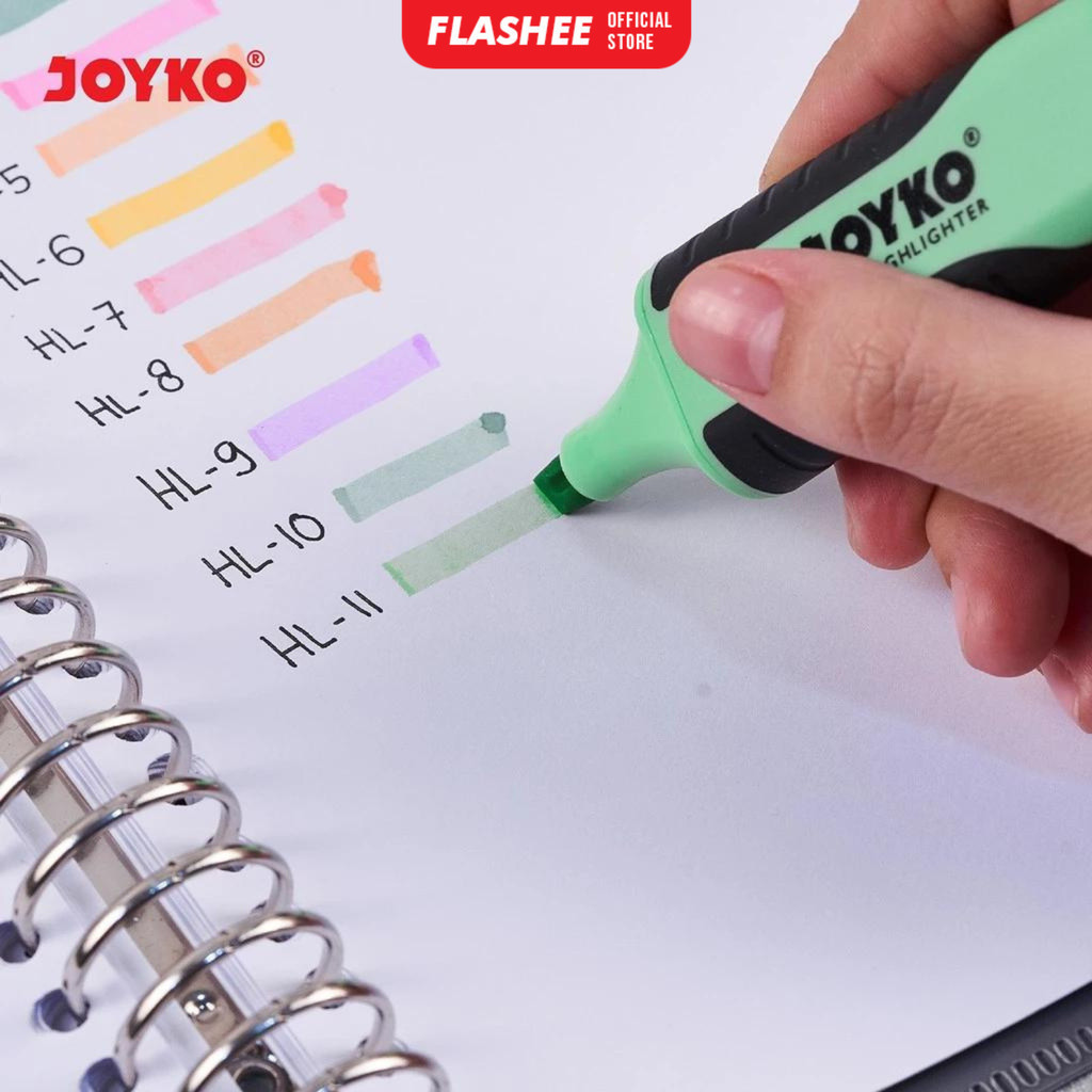 

Flashee 1Pcs Stabilo/ Highlighter/ Penanda Warna Cair Joyko Stabilo Warna HL Penanda Stabilo Joyko