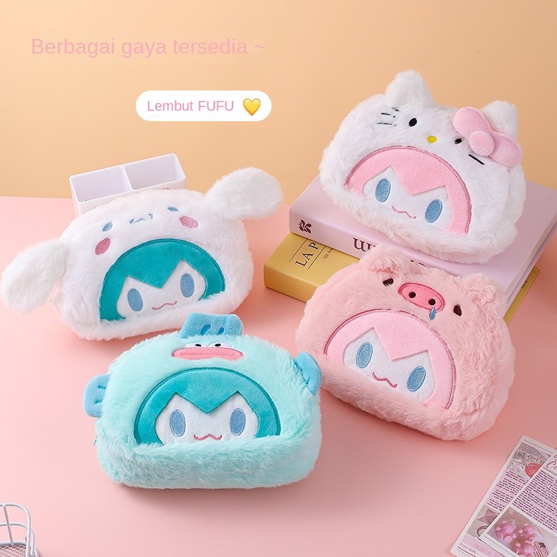 

Tas pena MIKU yang baru, kapasitas besar, kotak pensil