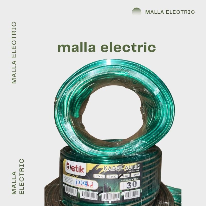 kabel listrik transparan/ kabel audio/ kabel serabut 2x80