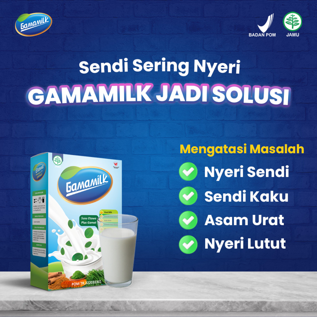 

GAMAMILK SUSU ETAWA plus gamat - Mengatasi Masalah Nyeri Sendi