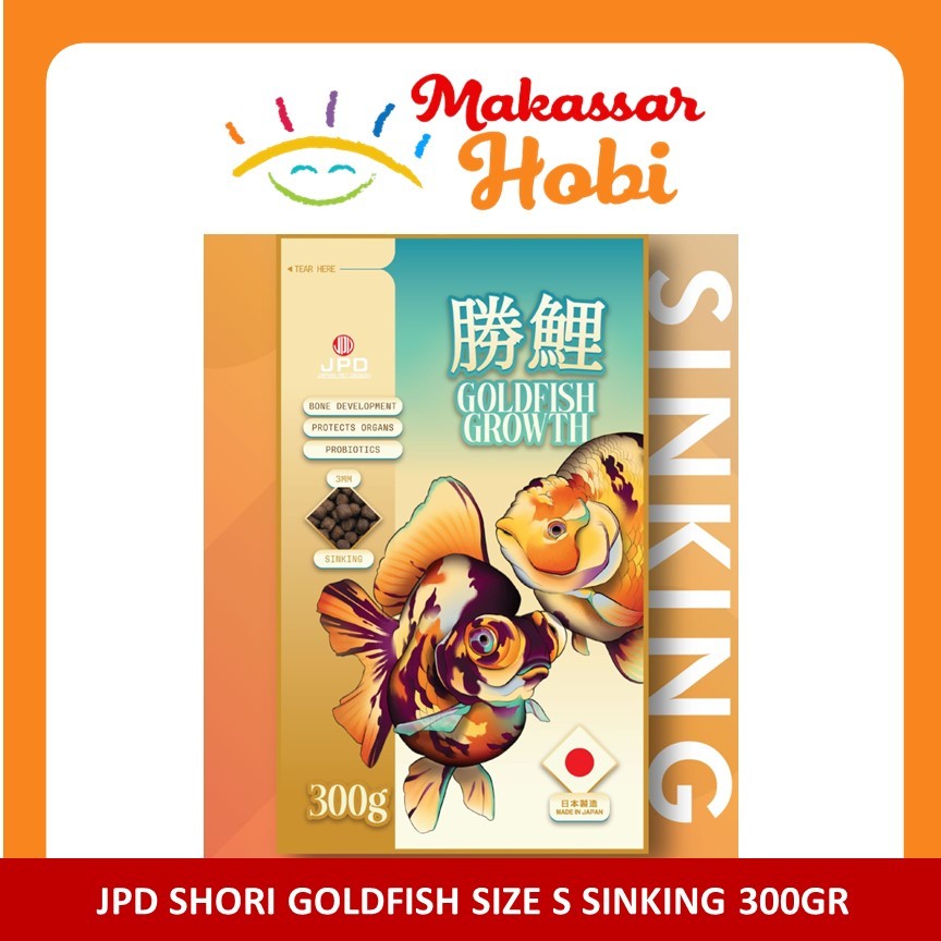 JPD Shori Goldfish Food Sinking S 300gr Pelet Pakan Makanan Ikan Koki