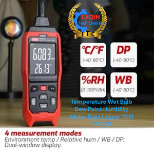 

Temperature Wet Bulb Dew Point Humidity Meter Data Logger TASI TA622B