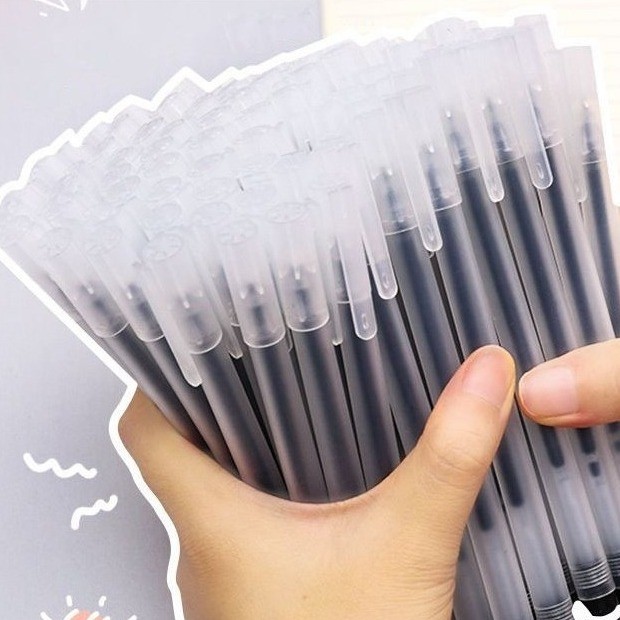 

50pcs Pulpen 1 Pack Murah Pena Isi Pulpen Gel Pen Bolpoin Pena Standar Simple School Stuff barang aesthetic
