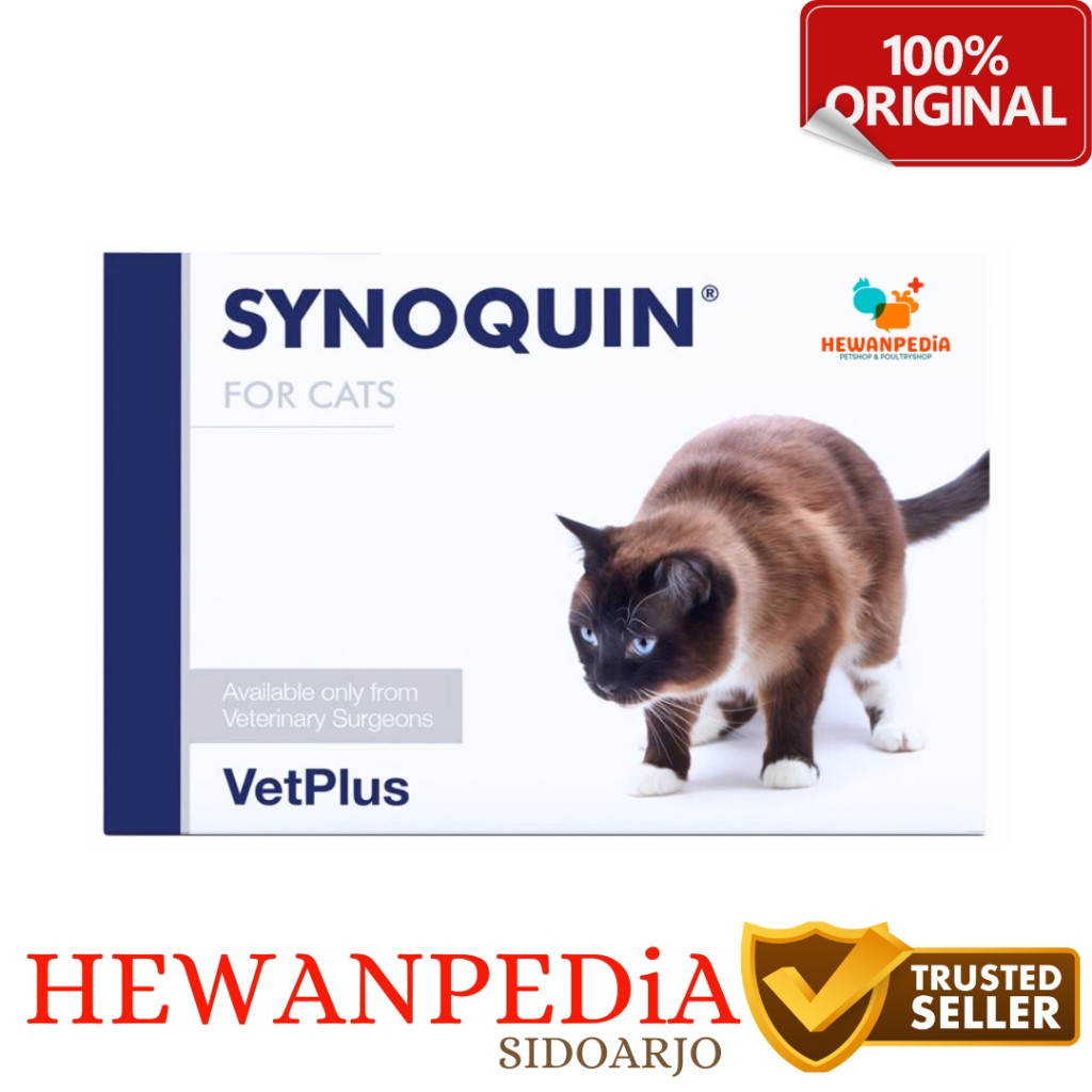 SYNOQUIN EFA CAT KUCING 1 TABLET Hewanpedia - Penguat Sendi Lumpuh Kucing Sinoquin Sinoquyn Hewanped