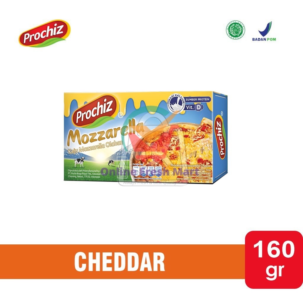 

Prochiz Mozzarella Cheese / Keju Melt (160 gr) - Online Frseh Mart Denpasar