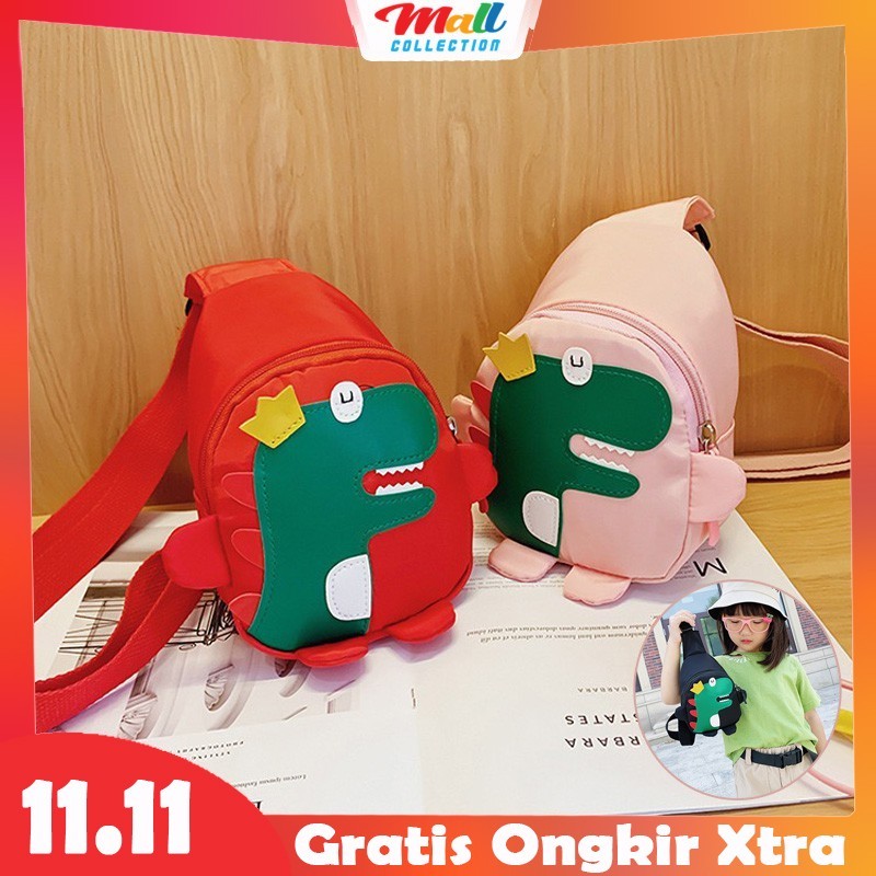 MALL - Tas Dino Selempang Anak Perempuan & Pria Children Bag TA13 COD