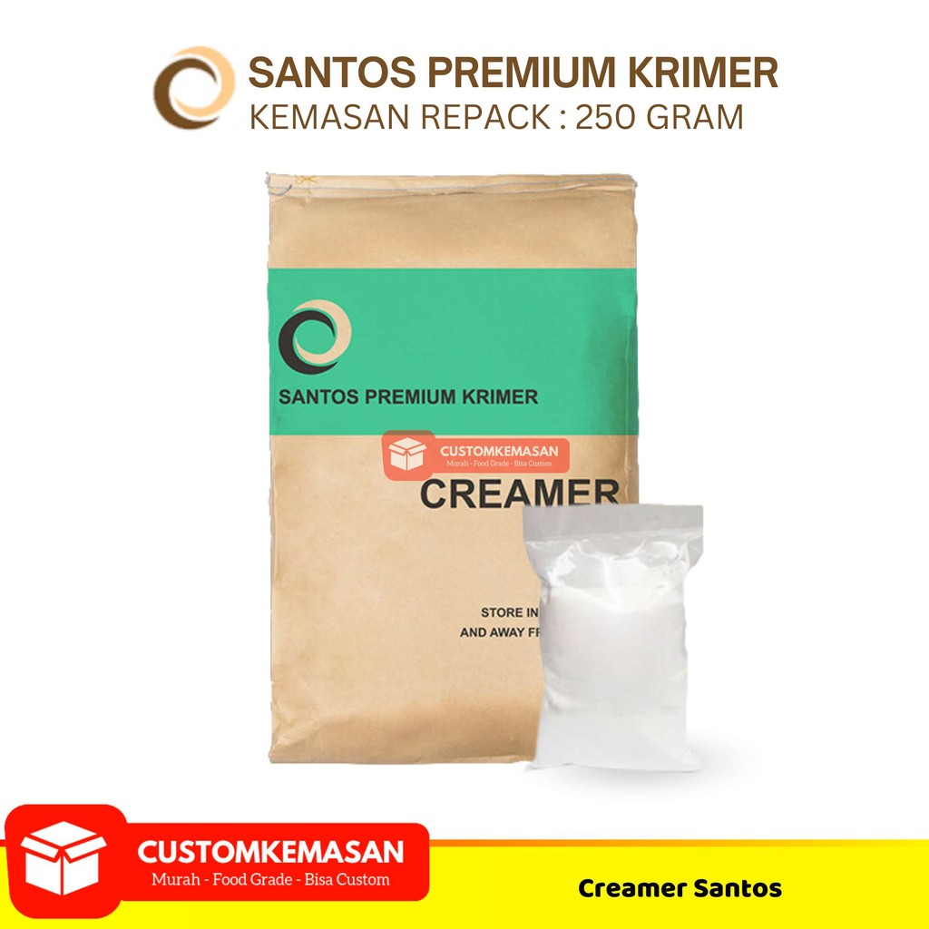 

Creamer Premium Santos Repack 250g / Krimer Santos Ripack / Krimer Bubuk / Keimer Santos Ecp83