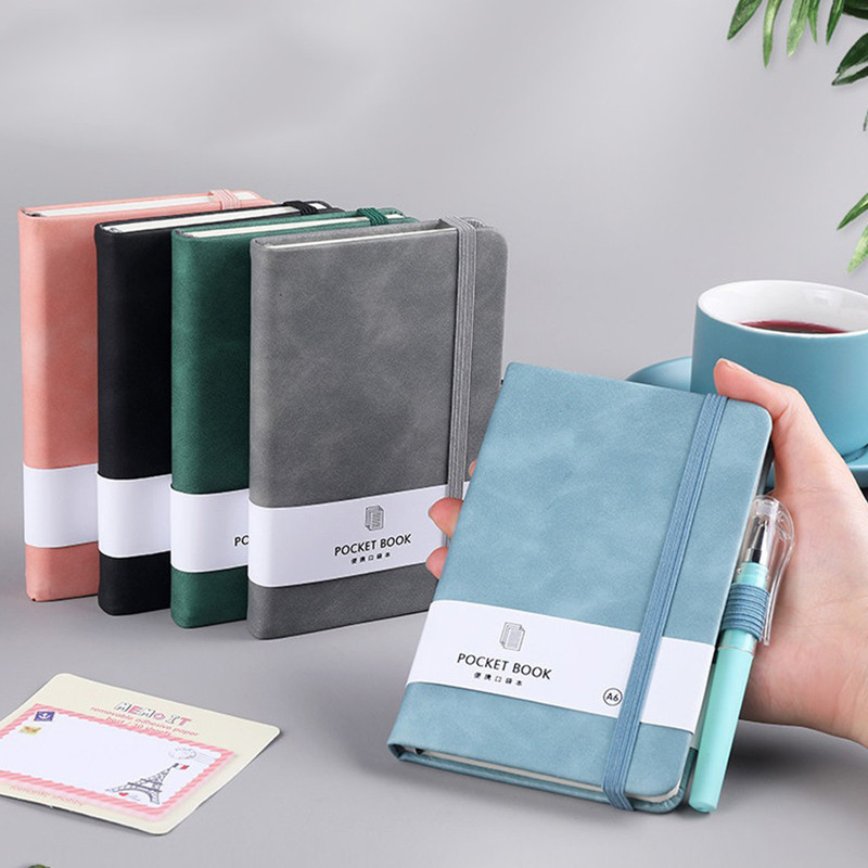 

New PU A6 A7 Small Portable Notebook Pocket Notepad Diary Agenda Planner Notebook 1pcs