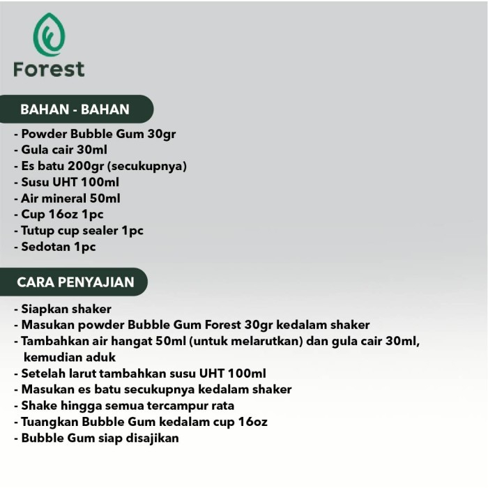 

✨NEW✨ -Bubuk Minuman RED VELVET Powder 500g - FOREST Bubble Drink - PLUSWRAPING