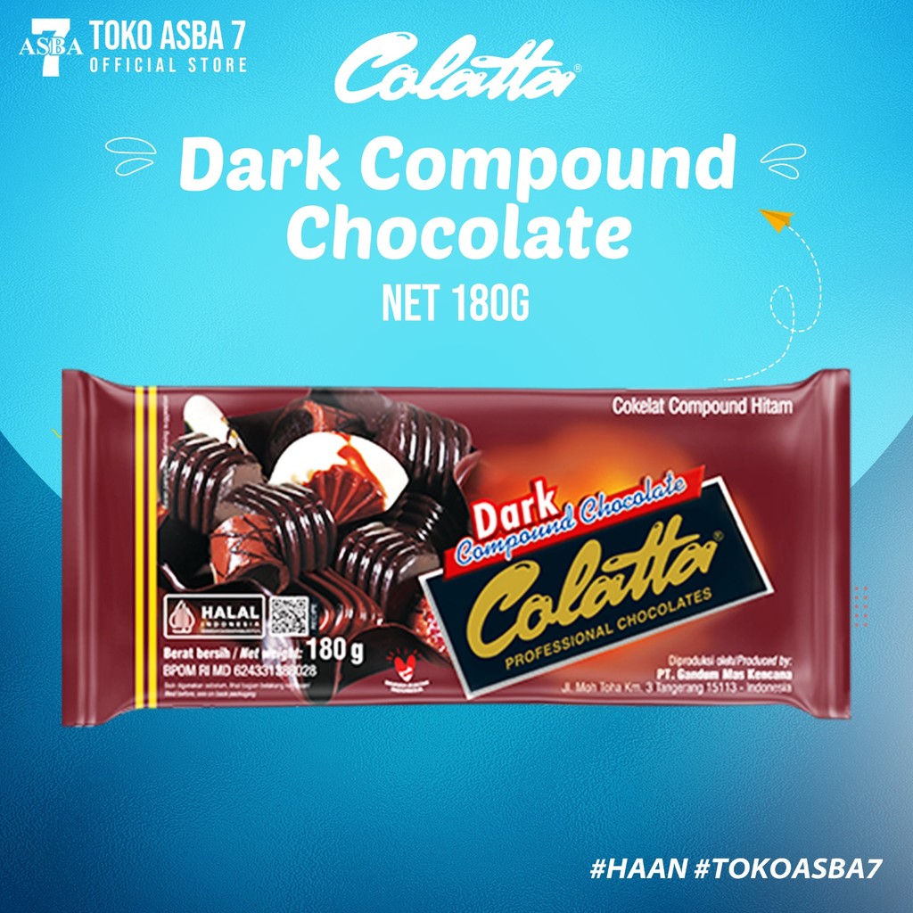 

COLATTA DARK COMPOUND CHOCOLATE 180G