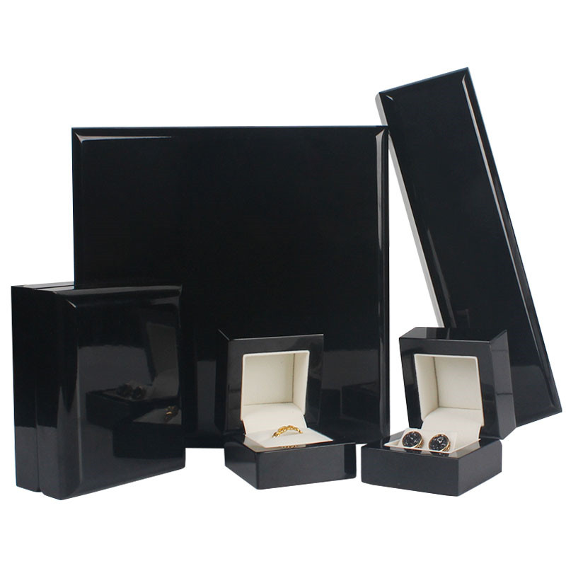 

Jewelry Box Display Case Wood Ring Earing Holder Packaging Case Gift Marriage Ring Box Jewelry Storage Organizer Case