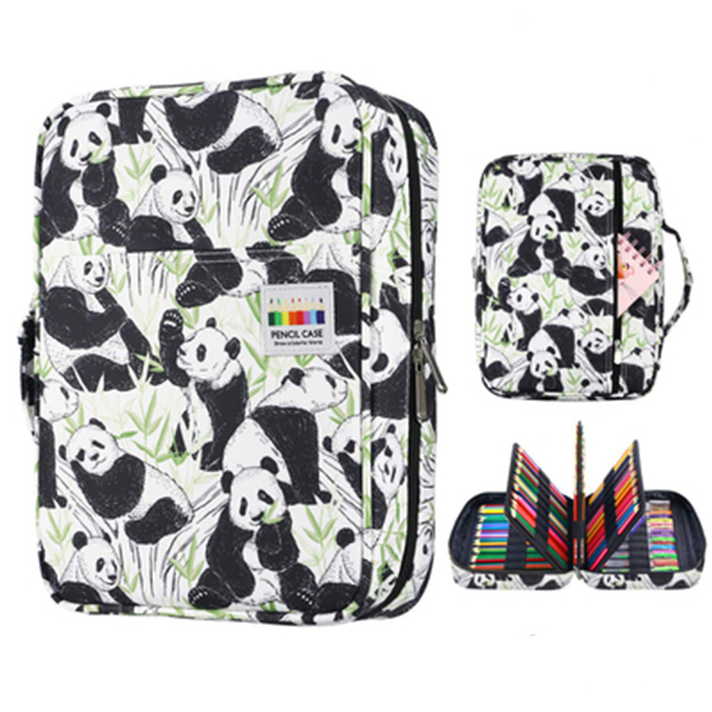 

Colored Pencil Case 192/220 Slots Pen Bag Organizer with Handy Wrap Portable- Multilayer Pencils Case Holder for Kids Girls