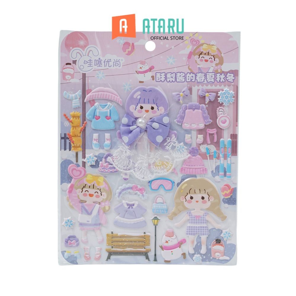 

Ataru Stiker Dress Up Suli Wow009105 Random Stiker Dekoratif Lucu Cute Stickers Deco Sticker Pack Journal Book
