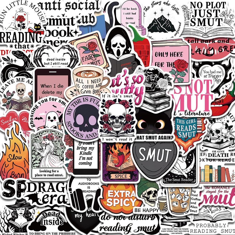 

50PCS Smut Sticker Waterproof Notebook Aesthetic Laptop Decorative Luggage Cafe Scrapbooking Cartoon Phone Home Decorative