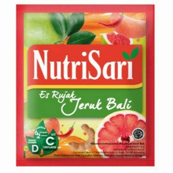 

Nutrisari Es Rujak Jeruk Bali Renceng Renteng (isi 10 Sachet)