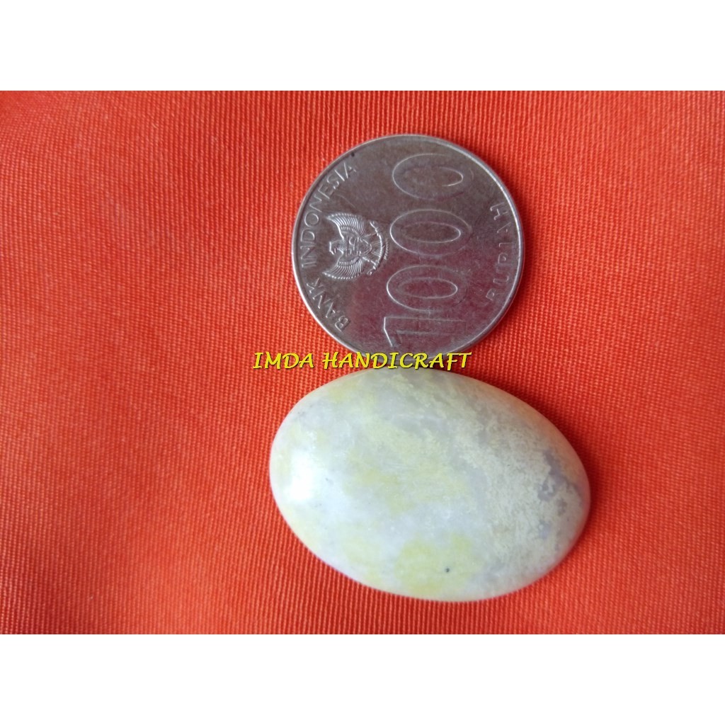 MAKRIFATBUSINESS Liontin batu BELIMBING ACEH Motif Extrajoss susu tembus cahaya bulat oval 08