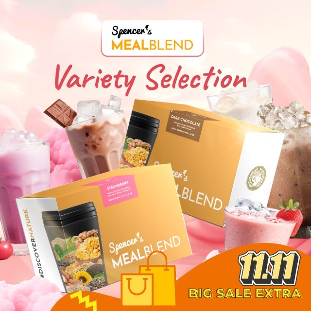 

[LIVE SALE] Spencer's MealBlend 1 BOX 15 SACHET - Pengganti Makanan Sehat Protein Shake Diet