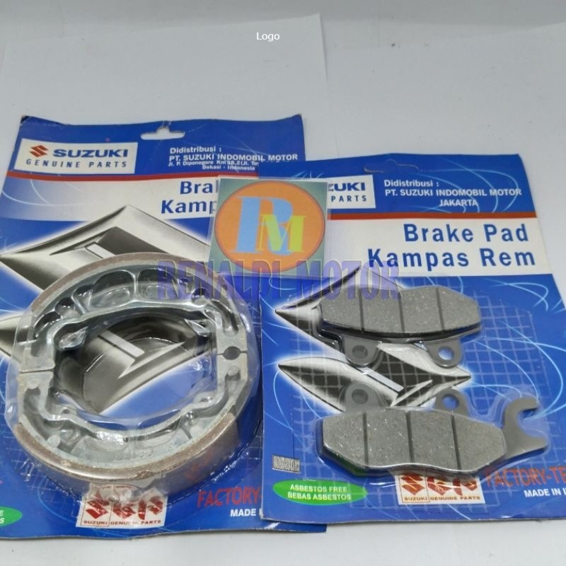 Kampas Rem Depan Belakang Suzuki Smash Shogun 110.