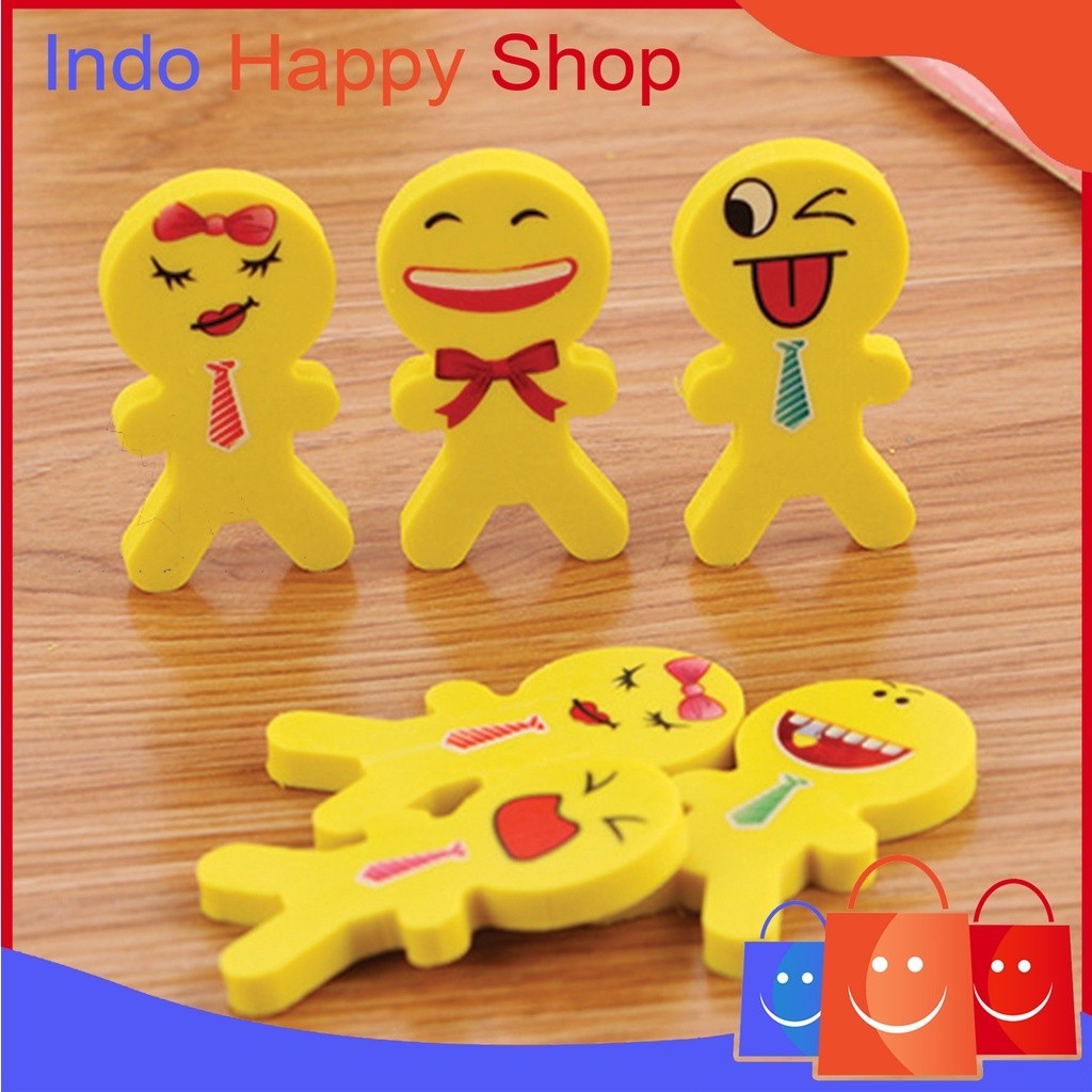 

⭐️ ⭐️Penghapus Pensil Karakter I Love Smile Set 2pcs