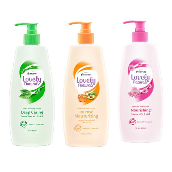 Emeron Lovely Naturals Hand & Body Lotion Pump 400ml / Hand Body Emeron Natural