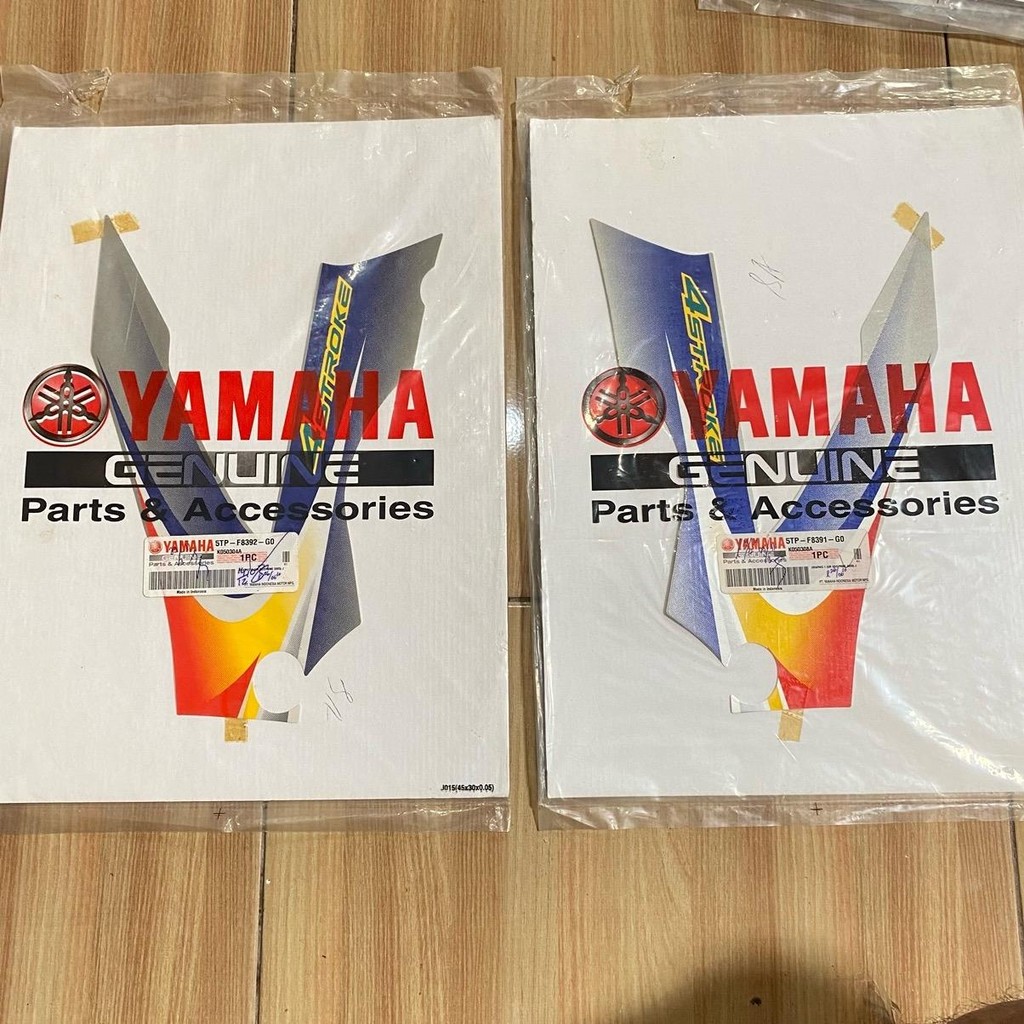 Striping sayap dalam Yamaha jupiter Z 2005 silver biru original YGP