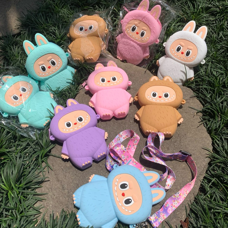 Tas LABUBU / Tas Silicone / Sanrio Kuromi Melody Tas Selempang Sanrio