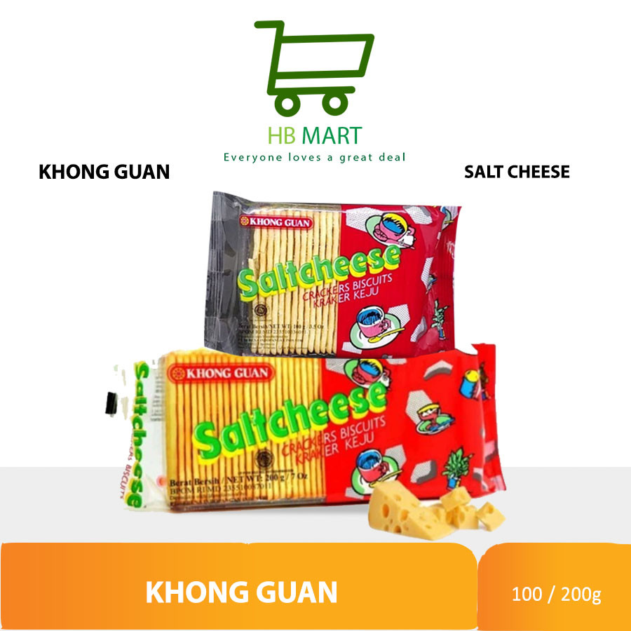 

KHONG GUAN SALTCHEESE CRACKERS 100 G / 200 G biskuit keju