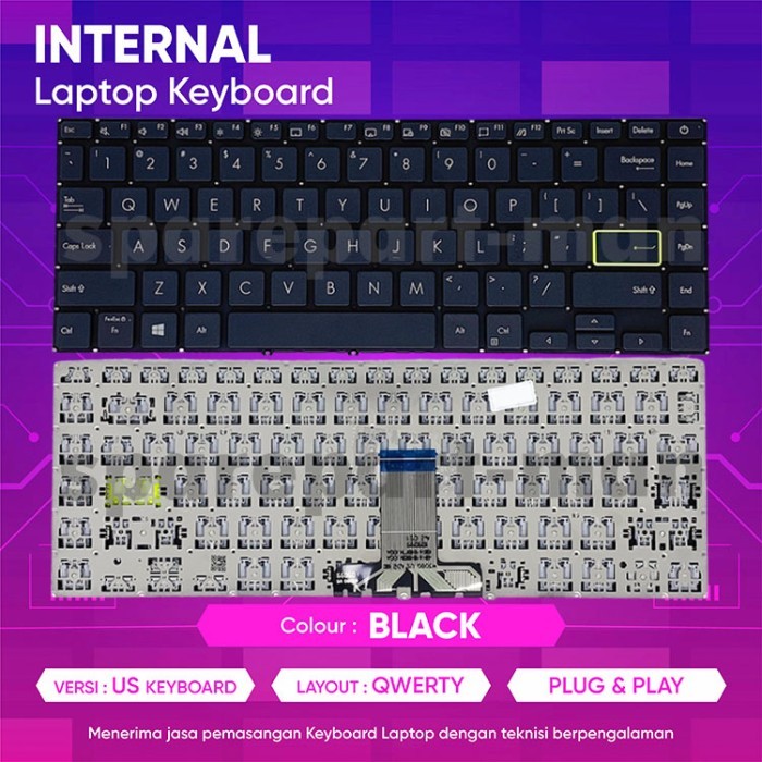 Keyboard Laptop NEW Asus Vivobook E410M E410 E410MA E410KA