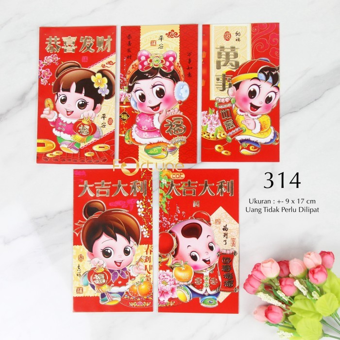 

Angpao Kertas Imlek Chinese New Year Motif Netral Gambar Sudah Campur - 314 Panjang