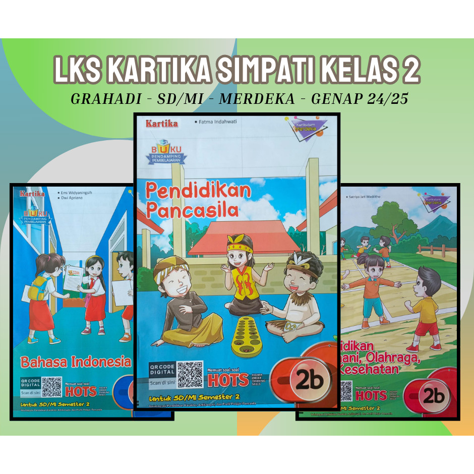 Buku LKS Grahadi Kartika Simpati SD MI Kelas 2 Merdeka Genap 2024 2025 - Original