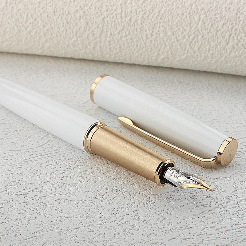 

Jinhao 95 Gold Fountain Pen Superfine/Fine Nib 0.38/0.5mm Ladies Elegant and Excellent Business Office Gift