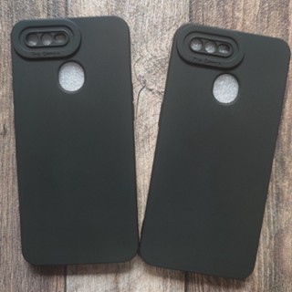 Softcase Slim Black Matte Case Oppo A12 dan Oppo A11K Liquid Silicone Hitam Polos Case Pro Camera