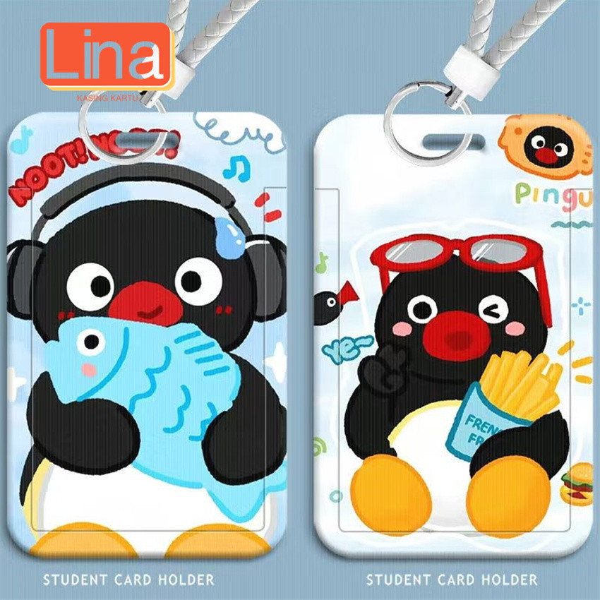 

Pinqu Penguin Keluarga Kartu Geser Siswa Lucu Set Kartu Makan Kartu Bus Kartu Akses Kartu Kampus