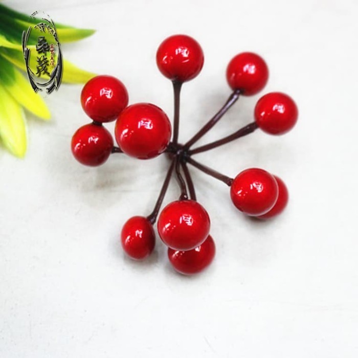 

Buah Cheri Dekor Parcel Cherry Parsel Natal Hiasan Box Kue Natal Murah