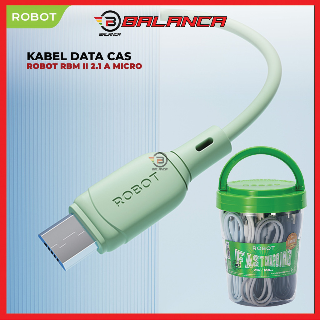 ROBOT RBM II KABEL DATA cas micro usb  FAST CHARGING ROBOT casan cable Balanca