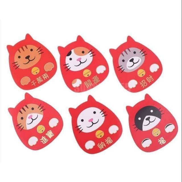 

angpao 3D kucing/ amplop netral imlek/ hadiah / ampao cny