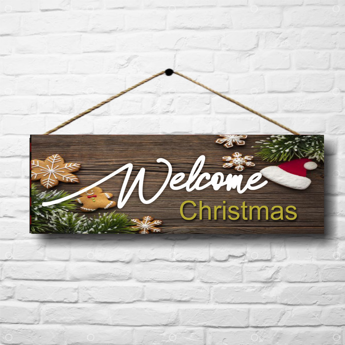 

Hiasan Pintu Tema Natal Welcome Pajangan Natal