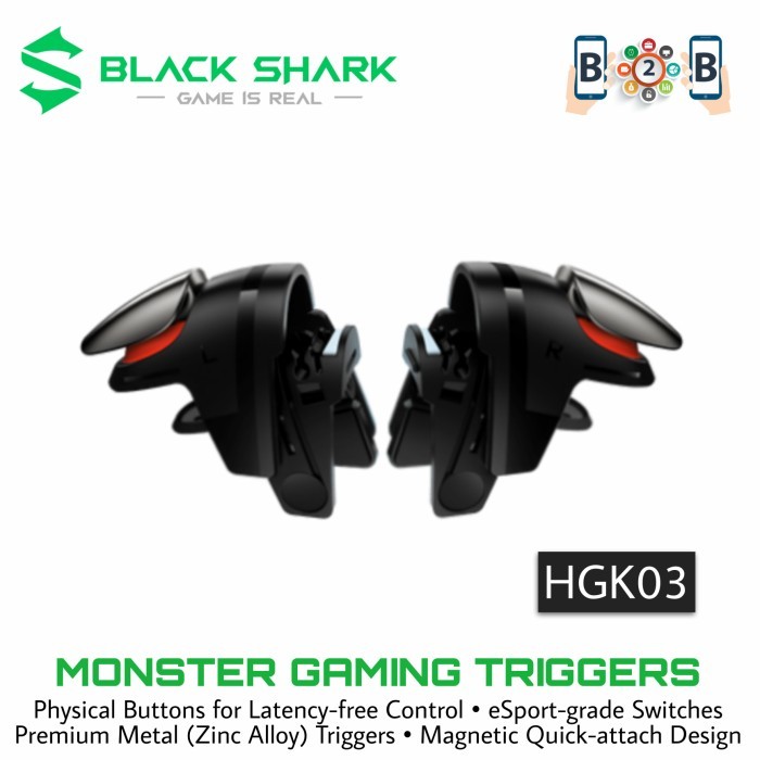 BLACK SHARK THE MONSTER GAMING TRIGGER L1 R1 PUBG BLACKSHARK TRIGGER