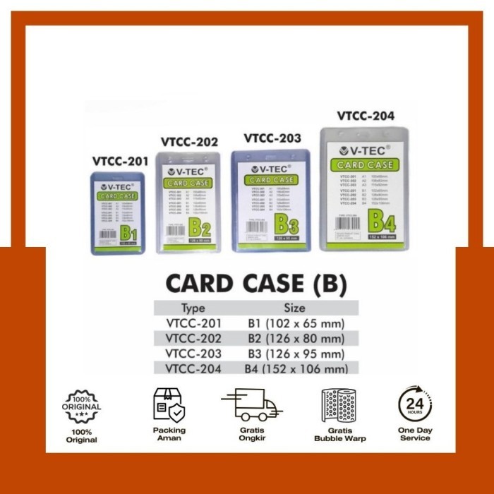 

CARD CASE VTCC-201/202/203/204 B2 PER PACK