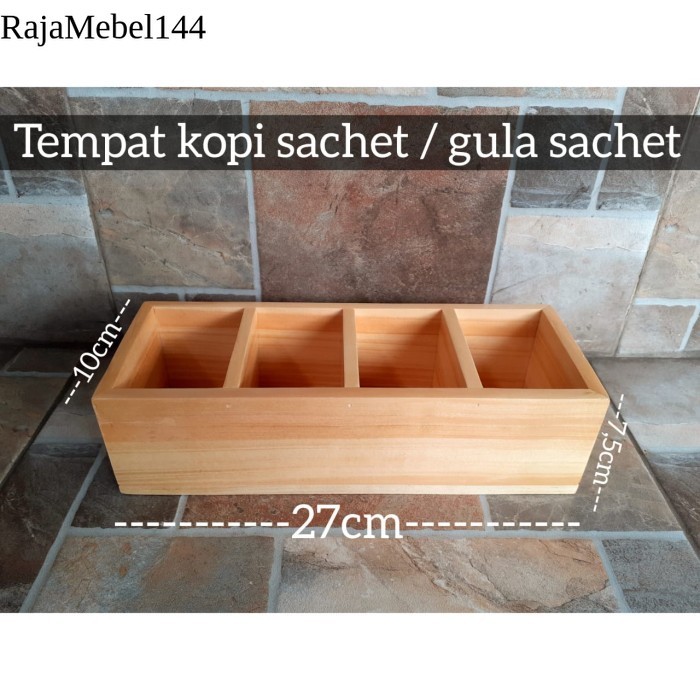 

Rak Serbaguna 4 lubang/ Tempat Kopi/ Tempat Teh/Baki Sekat 4 gratis ongkir