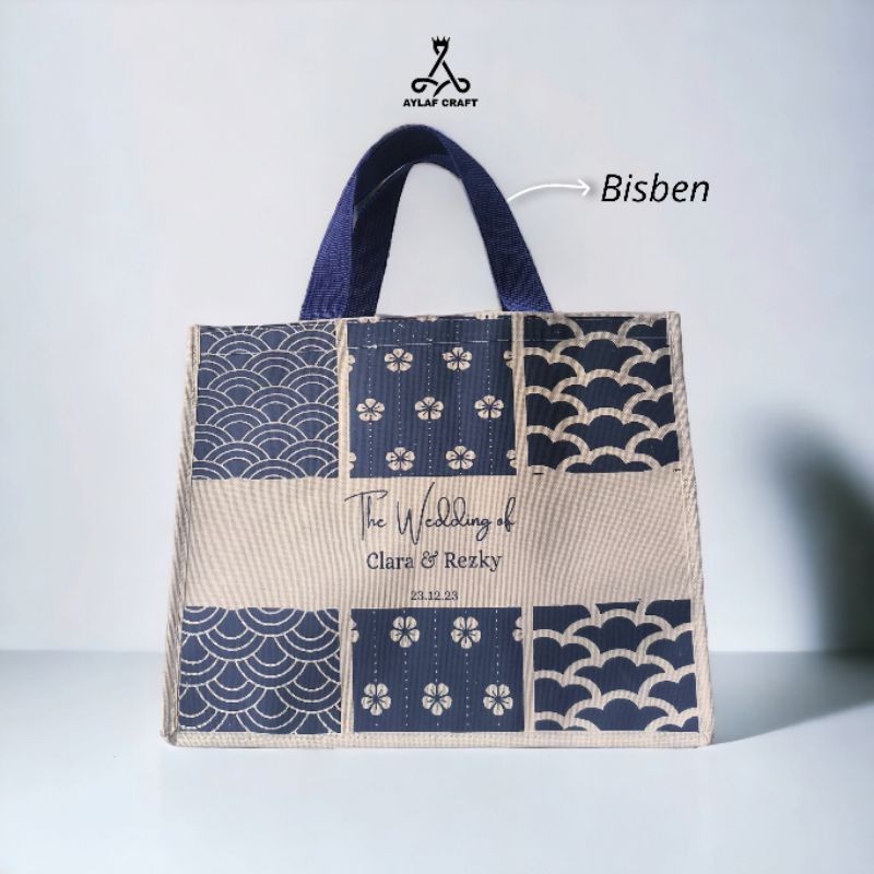 TAS SOUVENIR HAND BAG FULL PRINT TAS PERNIKAHAN TAS SOUVENIR NIKAH TOTE BAG NIKAH TOTE BAG SOUVENIR 