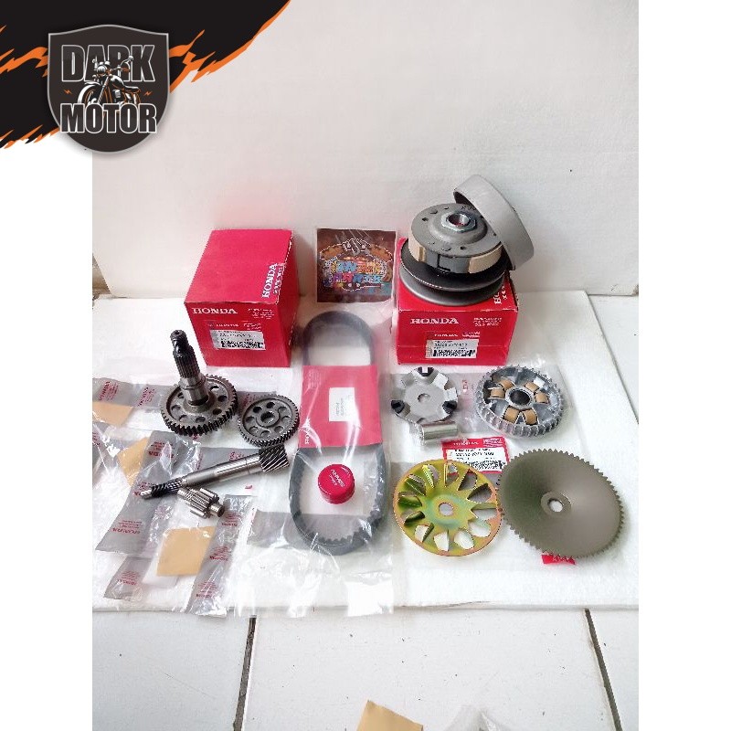 PAKET FULL SET CVT+GIGI RASIO HONDA BEAT KARBU SCOOPY KARBU SPACY KARBU KODE-KVY
