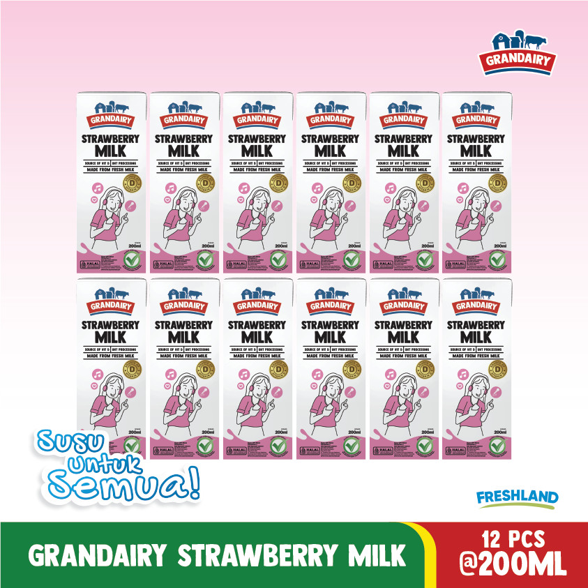 

Bundle 12 - Susu Grandairy UHT Strawberry 200ML