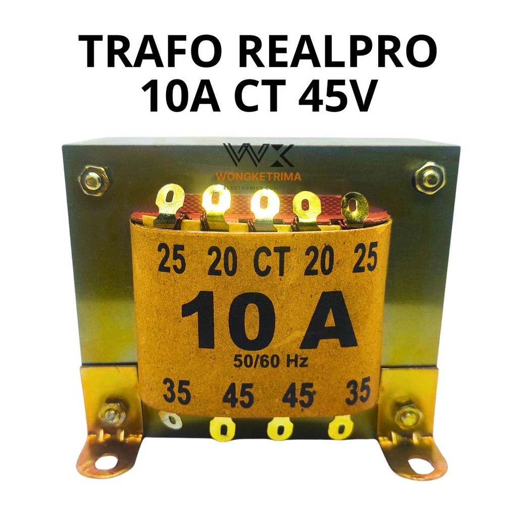 TRAFO REALPRO 10 AMPER CT 45 VOLT 10A CT 45V 10AMPER CT 45VOLT