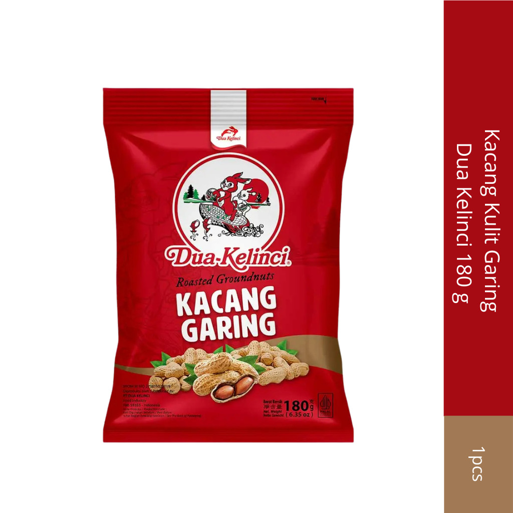 

Kacang Kulit Garing Dua Kelinci 180g